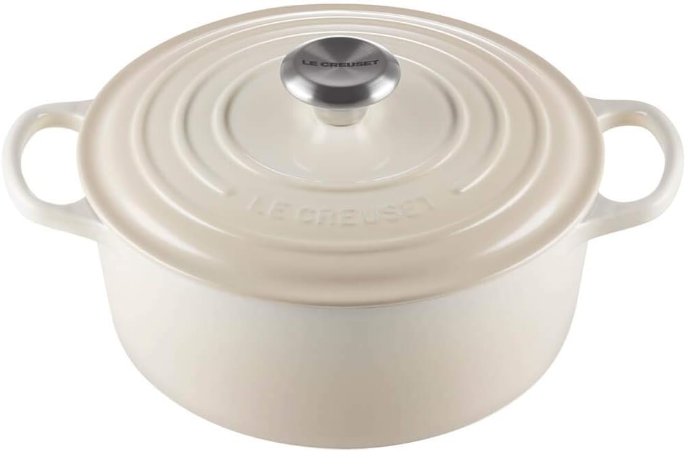 Le Creuset Enameled Cast Iron Signature Round Dutch Oven, 4.5 qt., Meringue