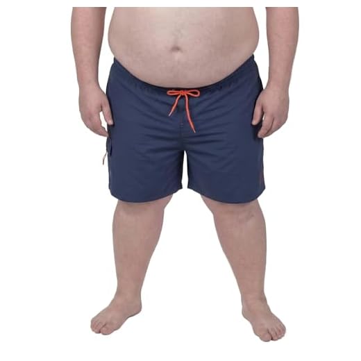eleMar Männer Retro Badehose Badepant Schwimmhose in Übergrößen Mehrfarbig in violett-türkis-weiß bis 10XL, Größe:7XL 4 ADAMO Herren Badehosen Beach Bermuda Short Serie Kuba Marineblau in Übergrößen bis 12XL, Größe:7XL