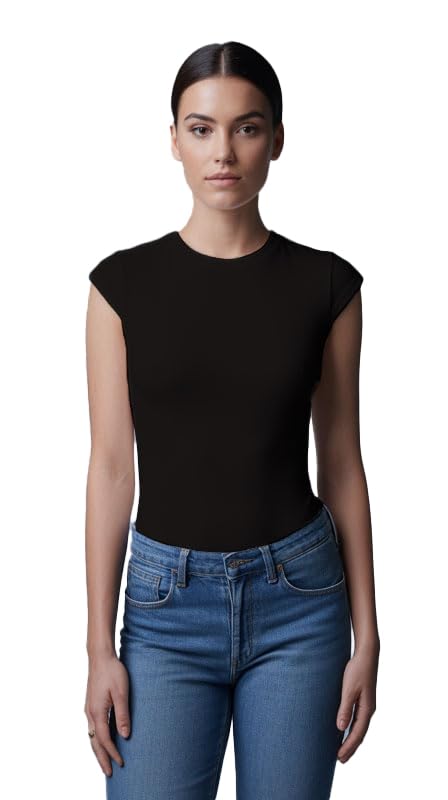 itki utki Sleeveless Round Neck Regular Length Tank Top for Women - Solid Plain T Shirt, Relaxed Fit, Soft and Breathable Summer Wear 100% Cotton (Model E)-picture-30