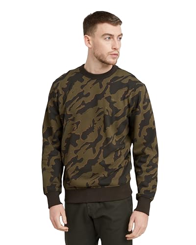 G-STAR Mens Island Camo R SweaterSweatshirt