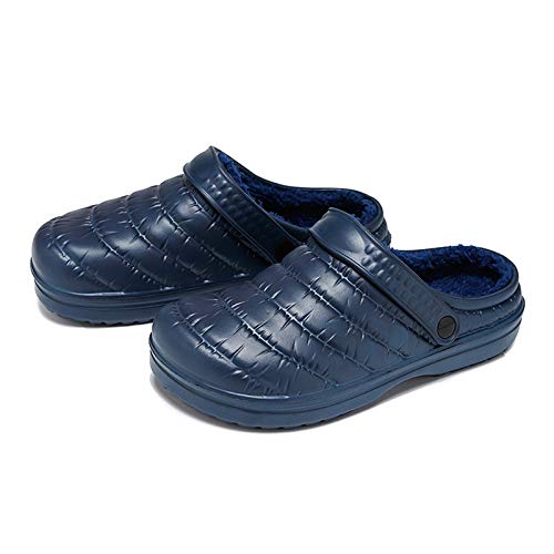 CYian Women's Men's Fuzzy Slippers Lined Clogs and Warm Plush Fleece Garden Shoes Indoor Outdoor with Elastic Strap2