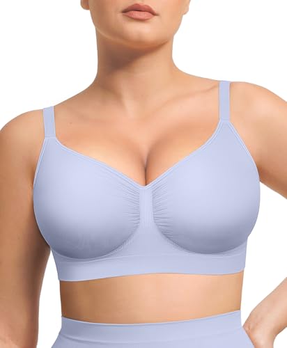 Image of Lover-Beauty Bralettes for Women Wireless Stretch Unlined Everyday Bra | Seamless, Comfortable, No Underwire, No Padding, Light Support, Adjustable Straps, Soft Fabric, Daily Wear, Sleep Bra