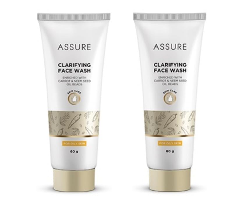 ASSURE CLARIFYING FACE WASH ENRICHED WITH CARROT & NEEM SEED OIL BEADS (60G EACH) (PACK OF 2)-picture-28