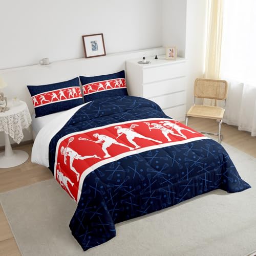 Image of Feelyou Lacrosse Comforter Set King Size 3Pcs for Kids Adults