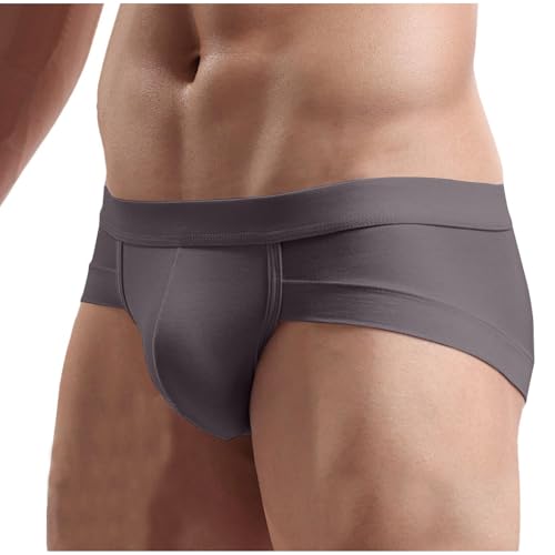Men's Stylish Briefs Sexy Solid Breathable Hip Lifting Underwear Panties Casual Soft Comfy Low Waist Underpants4