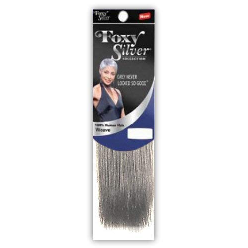 Foxy Silver (Weave - HH Natural Straight) 12 inch - 100% Human Hair Weave in 44