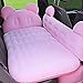 HEWXWX Letto Gonfiabile per Auto, Materasso per Sedile Posteriore in PVC Floccato Portatile Lettino da Viaggio con Materasso Ad Aria Spesso per Auto, per Escursioni in Campeggio All'Aperto,Pink