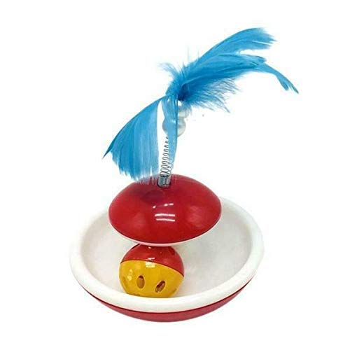Image of PETS EMPIRE Durable Cat Toys Feather Mouse Plastic Tumbler Balls (Color May Vary) 1 Piece