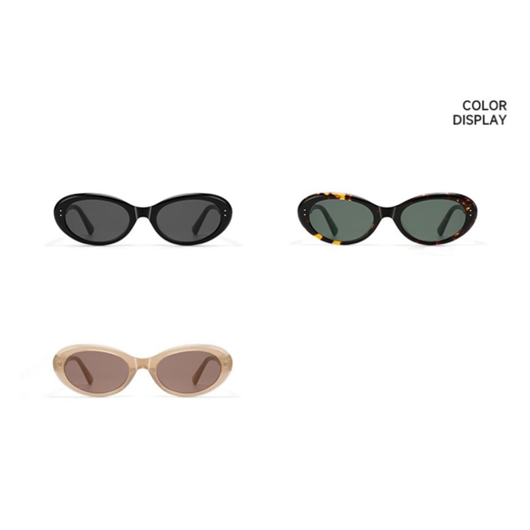Okulary przeciwsłoneczne z octanu, damskie, owalne, kocie oczy, okulary UV400, męskie