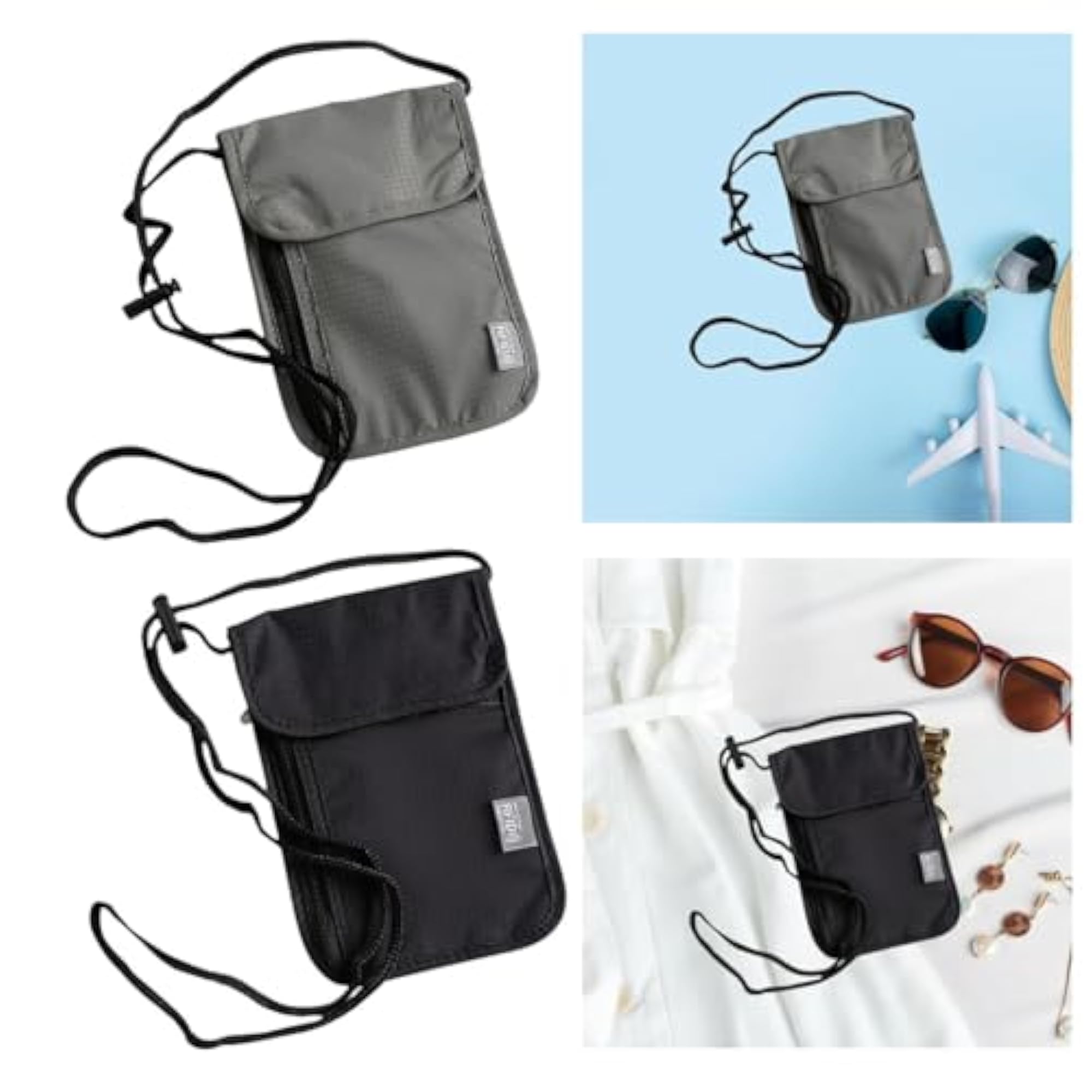 Lightweight Zipper Closure Travel Pouch for Men