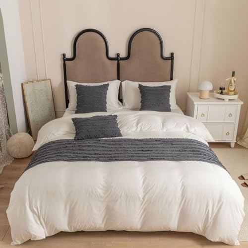 Toalla de extremo de cama gris oscuro de 50x240 cm para proteger y decorar 2