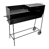 Churrasqueira Espetinho Aço FE Grelhas Carrinho 100x99x26cm
