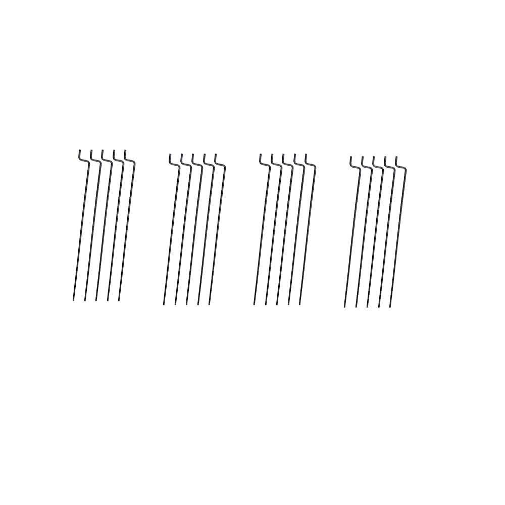 Gracilaria 20PCS RC Airplane Z Type Pushrod Steel Wire Push Pull Rod Pushrod for RC Plane Helicopter Boat Ship DIY Model Aircraft Connecting Rod Parts (1.2x100mm)