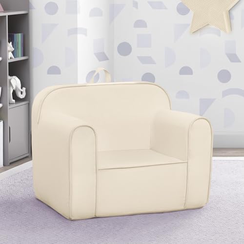 Image of Delta Children Cozee Chair -Foam Kids Chair for Ages 18 Months and Up, Oatmeal