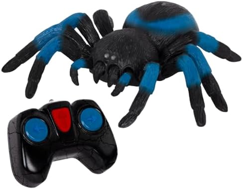 Terra by Battat – Blue Tarantula – Infrared Remote Control Spider with Light-Up Eyes – Electronic Animal Toys and Playsets for Kids Aged 6 and Up, AN2818Z
