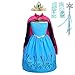 Lito Angels Costume Incoronazione con Mantello e Accessori Principessa Elsa per Bimba Bambina, Vestito da Regina delle Nevi Regno di Ghiaccio, Taglia 18-24 Mesi