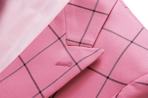UNINUKOO Men's Blazer Plaid Sport Coat Casual Lightweight Checkered Suit Jacket Summer Jacket Men2