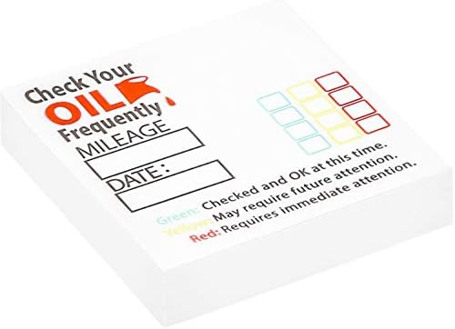 Parts Flix OCS7-50 Style 7 Oil Change Sticker, 50 Pack