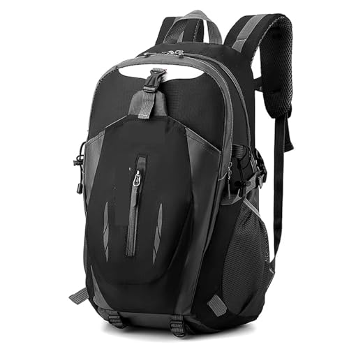 ZLONGBOW Mochila De Senderismo Mochila de Escalada Impermeable for Hombre y Mujer, Bolsa for Deportes al Aire Libre, Viaje, Camping, Senderismo, 40L Mochila Senderismo Impermeable(Black)