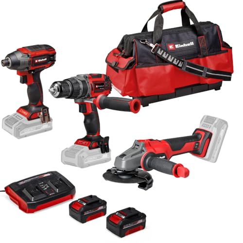 Professional Pack 3 machines sans fil BL - Power X-Change (Meuleuse d'angle, Visseuse à choc, Perceuse-visseuse percussion) + Twincharger et 2 Batteries 4,0Ah...