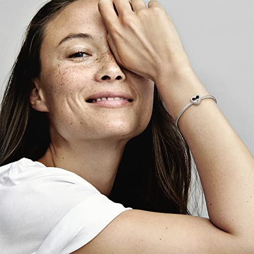 Pandora Beaded Open Heart Charm - Compatible Moments Bracelets - Jewelry for Women - Gift for Women in Your Life - Made with Sterling Silver, No Gift Box2