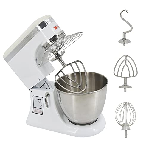 MOOTACO Küchenmaschine 7L Knetmaschine Teigknetmaschine Teigmaschine Rührmaschine mit 3 Rührwerkzeuge – Bild 4