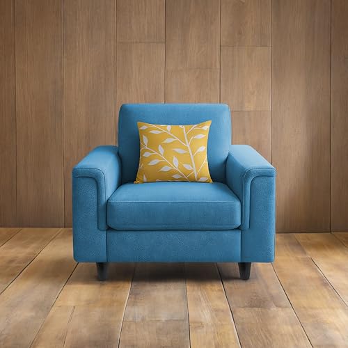Image of Casaliving Nancy Single Seater Sofa Set for Living Room (Aqua Blue)