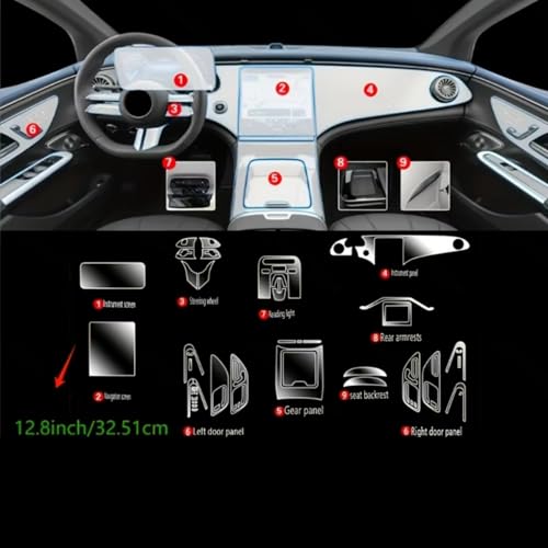 Film Écran Benz EQE 2022-2023 de Navigation GPS et Protection Panneau Console - 3