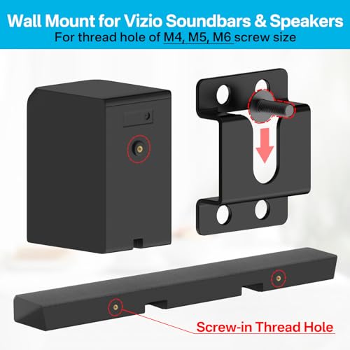 Soporte de pared soluciona espacio para Vizio S3821-CO con tornillo 2