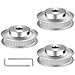 Polea de sincronización 3Pcs GT2 60 Dientes Diámetro de la polea de 8 mm, Diámetro de la polea de la impresora 3D, Polea de la polea loca con 2 llaves hexagonales para piezas de la impresora 3D