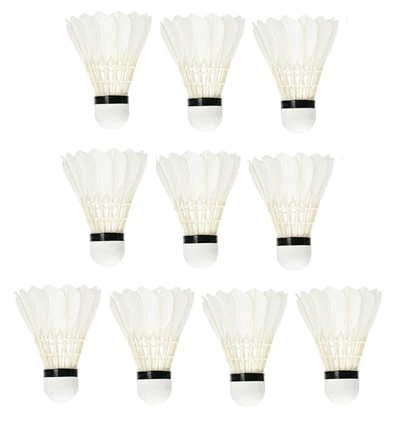 LAL Enterprises Feather Shuttlecock (White, Pack of 10)-picture-41