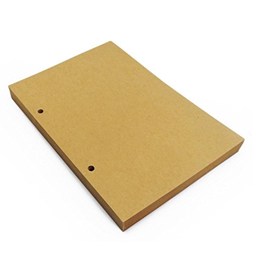 CKLT Vintage Vellum Paper PU Leather Cover Note Book Refillable Refillable Binders Diary Multi-Function Travel Writing(Travel Memory) (Refills)