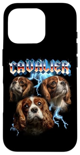 Heavy Metal Rock Band Cavalier King Charles Spaniel Lover スマホケース iPhone 16 Pro 用