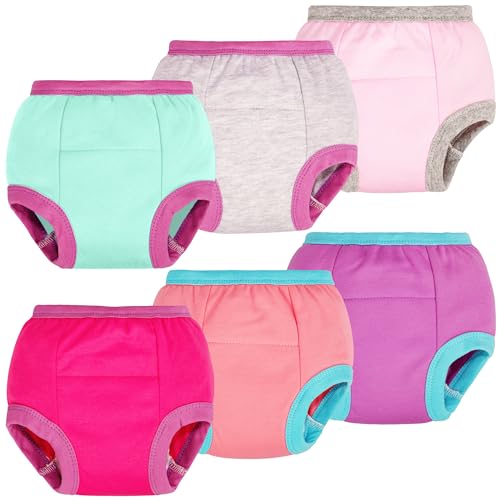 Image of BIG ELEPHANT Toddler Training Pants, Soft Cotton Absorbent Training Underwear for Baby Boys & Girls