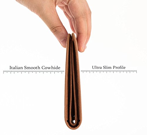 RFID Blocking Genuine Leather Wallet for Men-Excellent as Travel Bifold /Ultra Strong Stitching/Slim Billfold/Gift for Him (Desert brown-Crazy horse leather) - Image 5