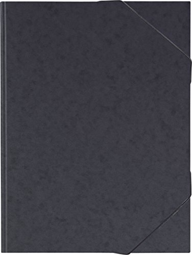 Brunnen 104708390 Sammelmappe (A3, Karton, mit Gummizug) schwarz