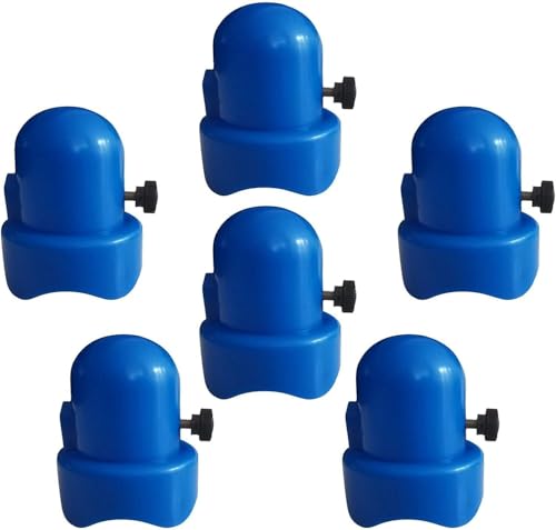 TFG - Ttfd 6 PCS Trampoline Pole Cap, 1.5 Inch Diameter Trampoline Enclosure Pole Cap with Screw Thumb, Durable Trampoline Replacement Parts