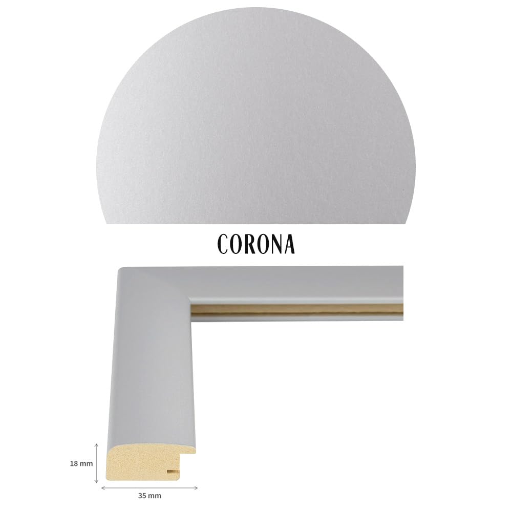 Puzzlerahmen Corona Mattsilber 33x95cm 95x33cm (ca. 500-1000 Teile)