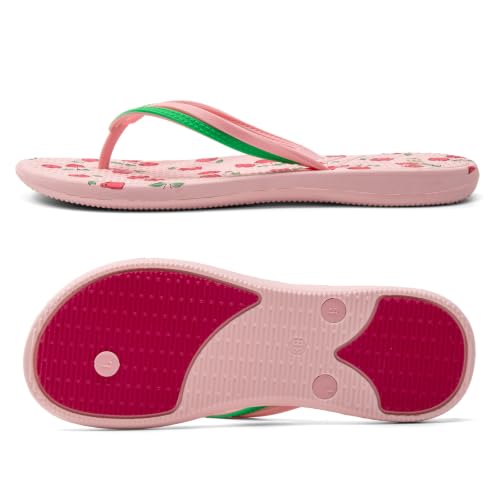 Image of VOVEA Flip Flops For Women Non-Slip Bathroom Shower Shoes Cushion foam Indoor and Outdoor Sandals