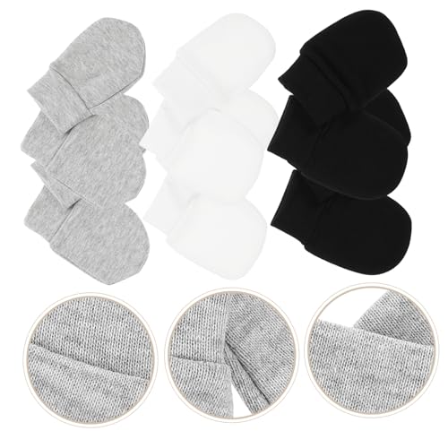 9 Pairs of Infant No Scratch Mittens Unisex Cotton Baby Gloves for Warmth and Protection Breathable Soft Mitts for Newborns4