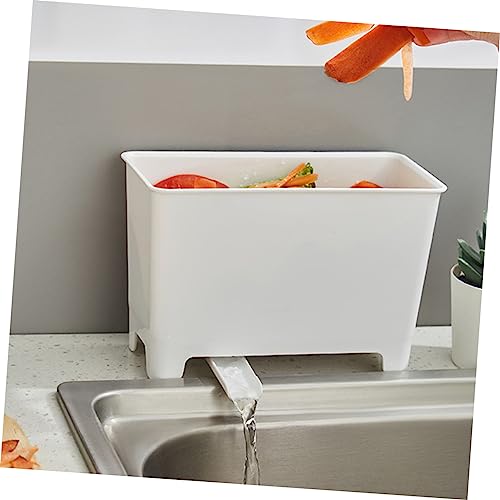 Caneca de basura rectangular blanca para cocina 2 pcs miniatura 5