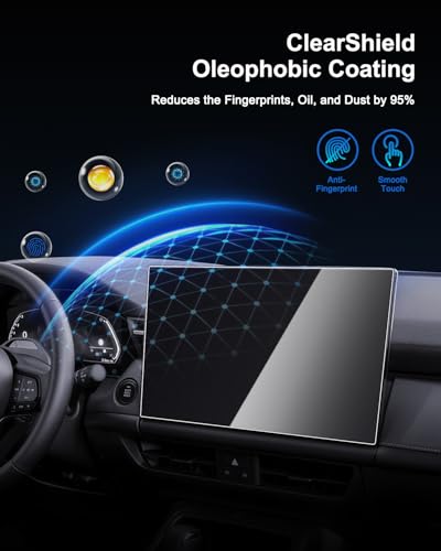 Image of SHAOHAO for 2026 Mazda CX-5 Anti-Glare Screen Protector for 2026 Mazda CX-5 CX5 Accessories (2.5 S Premium Plus) 15.6 Inch Touchscreen Matted Tempered Glass Anti Fingerprint & Scratch Bubble Free