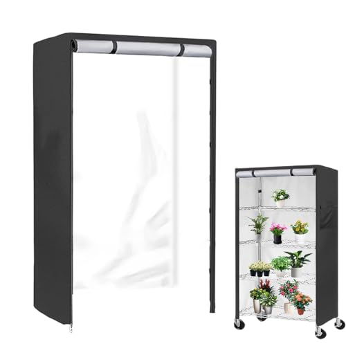 Estantería de alambre – Organizador de estante de metal | Cubierta de estante de alambre | Cubiertas de estantería de pie | Estante de almacenamiento de pie resistente | Protector de armario con