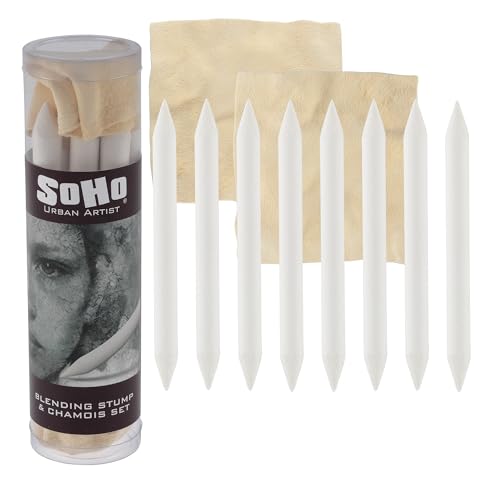 SoHo Urban Artist Blending Stumps & Chamois Set (8 pcs)