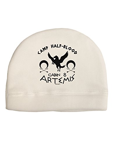 TOOLOUD Camp Half Blood Cabin 8 Artemis Child Fleece Beanie Cap Hat White