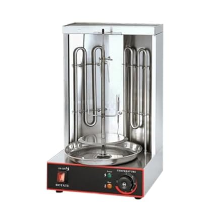 PUDLOR Dönergrill, 2 Brenner Kebap Grill 3000w Gyrosgrill Tischgrill Bbq 50-300 ℃ Gyrosmaschine Elektrisch Dönergrill Vertikaler Optionaler Lammbraten für Zuhause – Bild 5