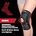MUELLER Sports Medicine Self Adjusting Knee Brace for Men and Women, Knee Stabilizer for Compression and Pain Relief Support, Ideal for Arthritis, Sprains, Black, One Size