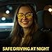 Myiaur Night Driving Glasses for Women, Anti Glare Night Vision Glasses Polarized Yellow Nighttime Glasses Reduce Glare
