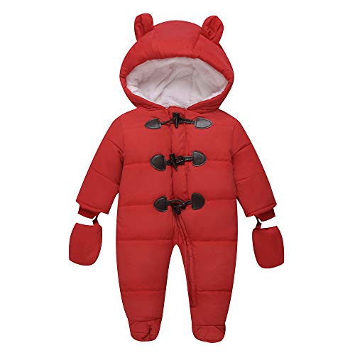 Baby Winter Clothes Newborn Fleece Bunting Infant Snowsuit Girl Boy Snow Wear Outwear