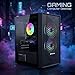 STGAubron Prebuilt Gaming PC Desktop, Radeon RX 550 4G, Intel Core i5 up to 3.6GHz, 16G RAM, 512G SSD, WiFi 6, BT 5.0, RGB Fan x2, Windows 11 Home